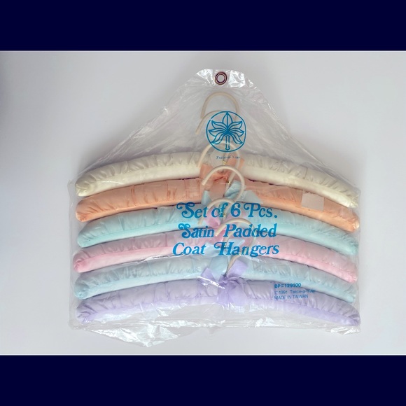 Pack of Six Silk Padded 15” Hangers